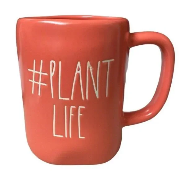 Rae Dunn CRAZY PLANT LADY MUG & Hash Tag PLANT LIFE Set of 2 Botanist Botanical - Picture 11 of 11